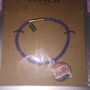 Coach PEPSI leather bracelet. RARE!!**